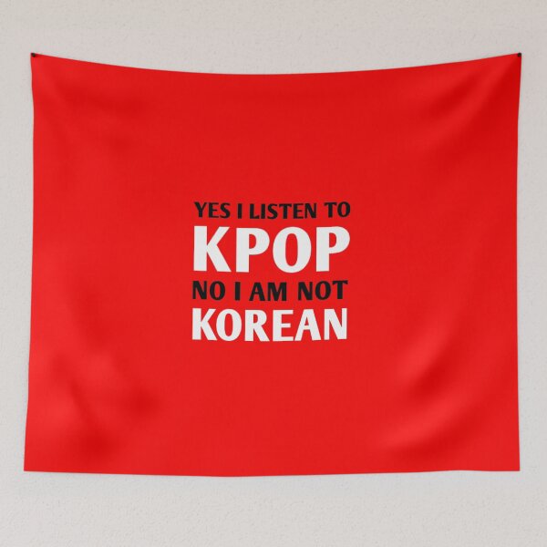 Item preview, I LISTEN TO KPOP - RED designed and sold by Kpop Seoul Shop.