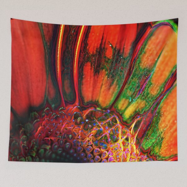 Item preview, Abstract orange Gerbera Daisy designed and sold by bloomingvine.