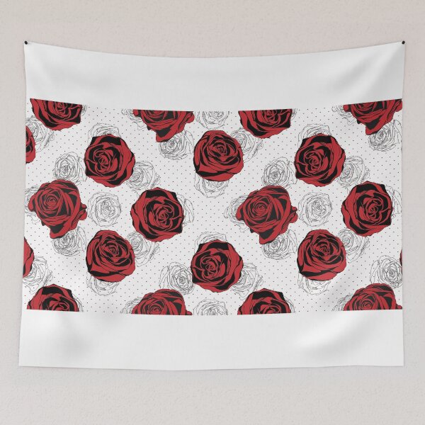 Item preview, Floral Pattern. Rose Red Background designed and sold by LourdelKaLou.