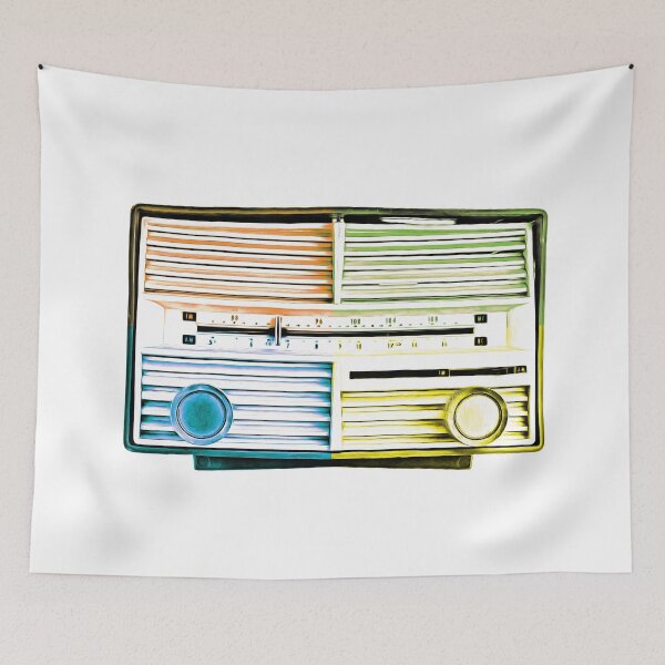 Item preview, Pop Art Vintage Radio designed and sold by peanutroaster.