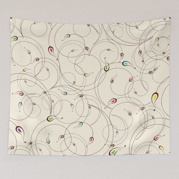 Item preview, Abstract curly pattern designed and sold by LourdelKaLou.