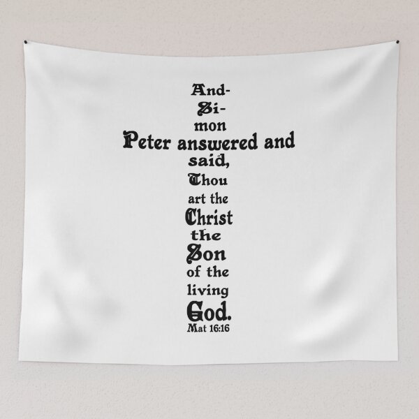 Item preview, MATTHEW 16:16 cross designed and sold by Calgacus.