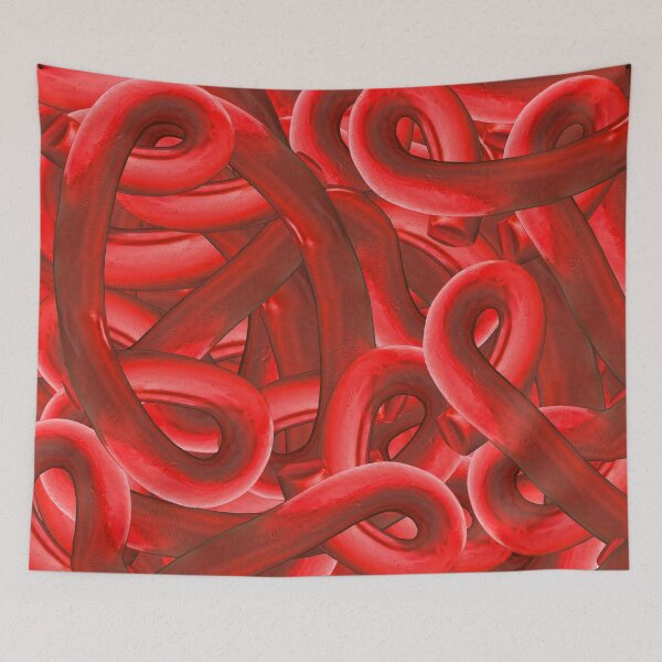 Item preview, Red Coils Duvet designed and sold by GolemAura.