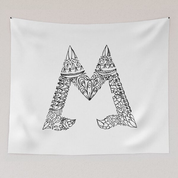 Item preview, Patterned Letter M designed and sold by Alyssa Zeldenrust.