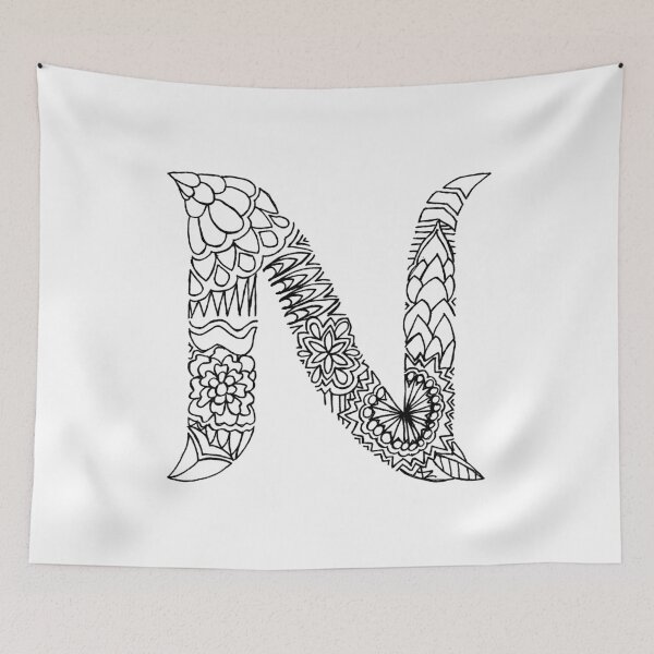 Item preview, Patterned Letter N designed and sold by Alyssa Zeldenrust.