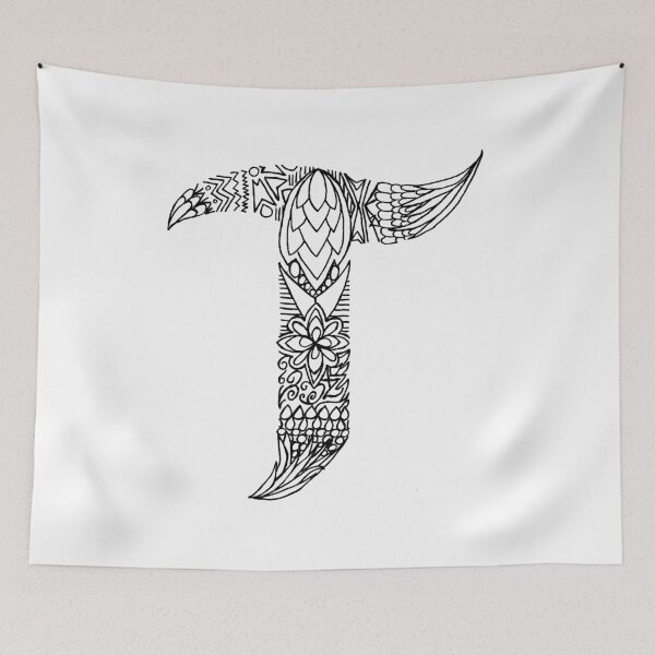 Item preview, Patterned Letter T designed and sold by Alyssa Zeldenrust.