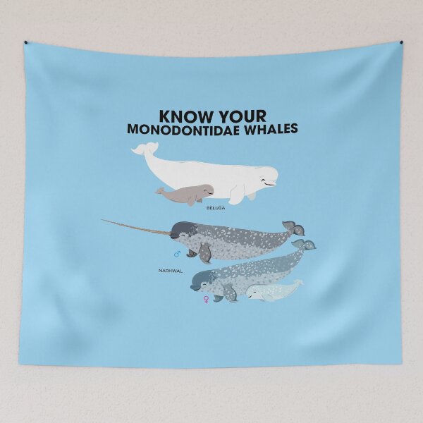 Item preview, Know Your Monodontidae Whales designed and sold by Peppermint Narwhal.