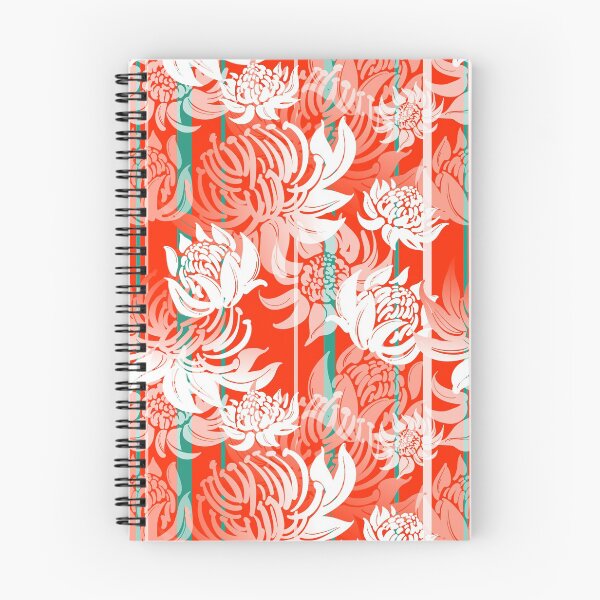 Item preview, Pattern with Telopea flowers on red background designed and sold by Irina Ivanova.