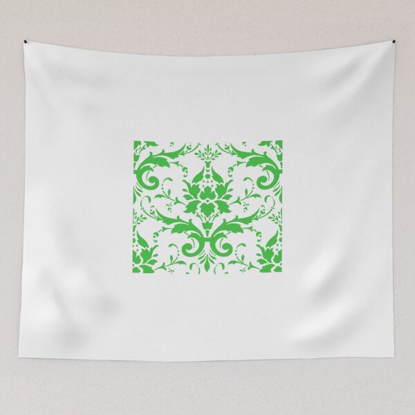 Item preview, Elegant Vintage Blue Green Damask Pattern designed and sold by shabzdesigns.