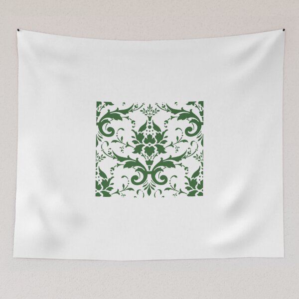 Item preview, Elegant Golden Yellow Green Damask Pattern designed and sold by shabzdesigns.