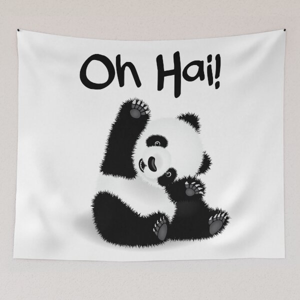 Artikelvorschau, Baby Panda - Oh Hai! entworfen und verkauft von mightyawesome.