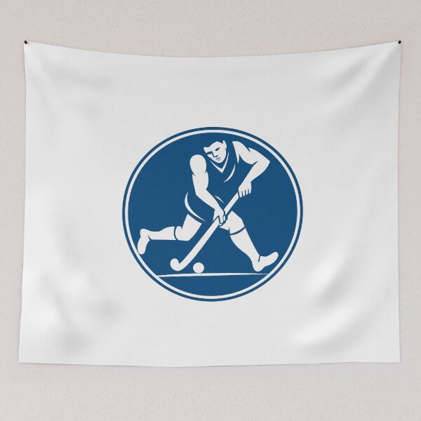Item preview, Field Hockey Player Running With Stick Icon designed and sold by patrimonio.