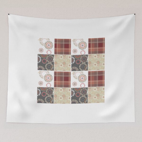 Item preview, Seamless pattern in patchwork style rustic designed and sold by fuzzyfox.