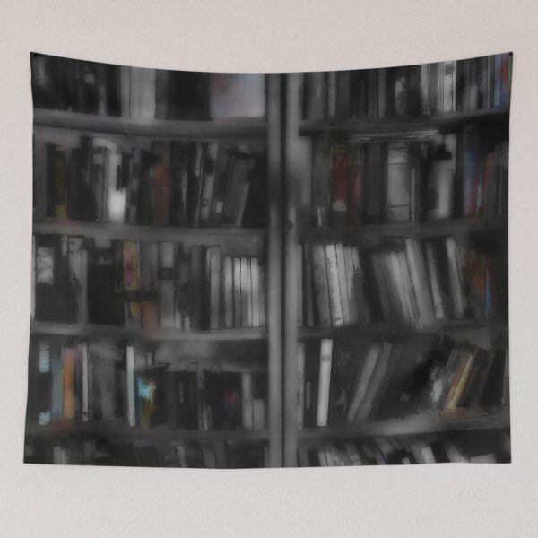 Item preview, Black and White Book Shelves designed and sold by bloomingvine.