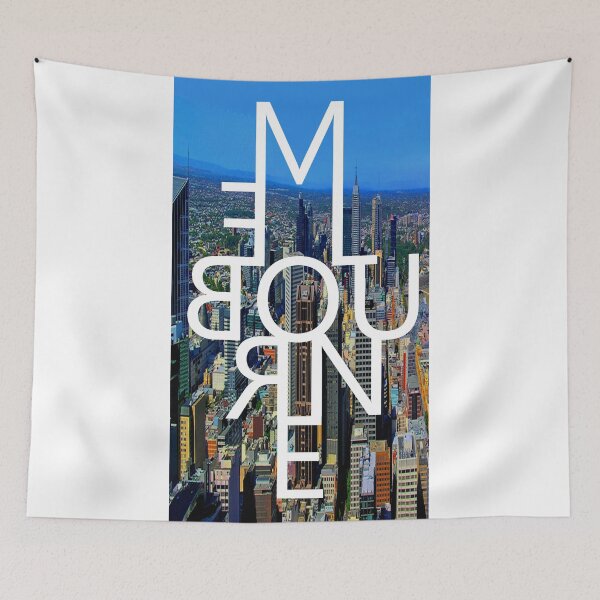 Item preview, Melbourne - Mirror Text City View designed and sold by scribbledeath.