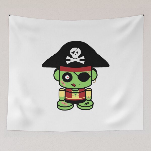Artikelvorschau, Pirate Zombie O'Bot 2.0 entworfen und verkauft von Carbon-Fibre Media.