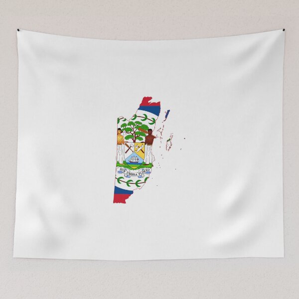 Item preview, Belize Flag Map  designed and sold by abbeyz71.