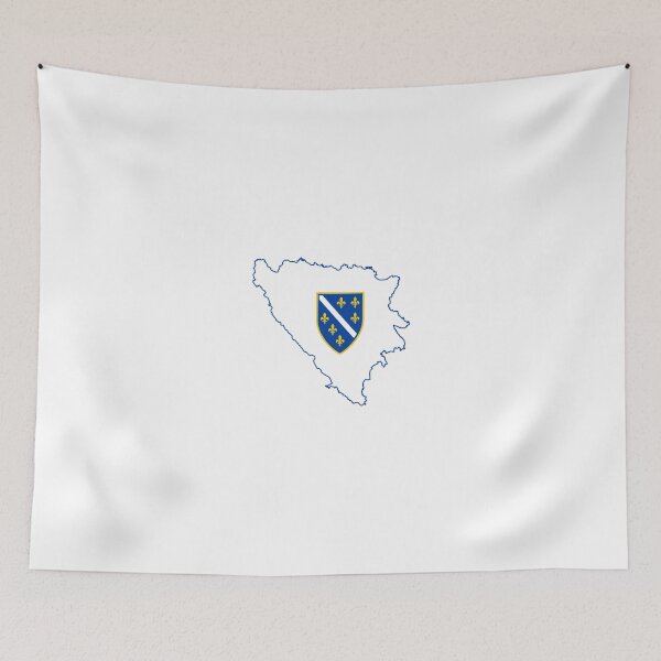 Item preview, Flag Map of Bosnia & Herzegovina, 1992-1998 designed and sold by abbeyz71.