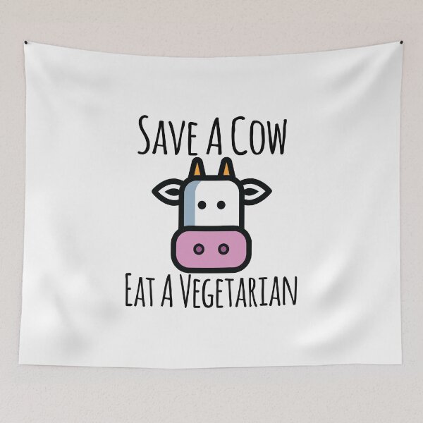 Item preview, Cow Lover product - Save A Eat A Vegatarian - Farm Animal Gifts designed and sold by stuch75.