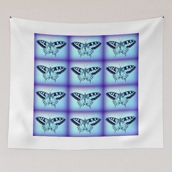 Aperçu de l'œuvre moths in blue créée et vendue par cathyjacobs.