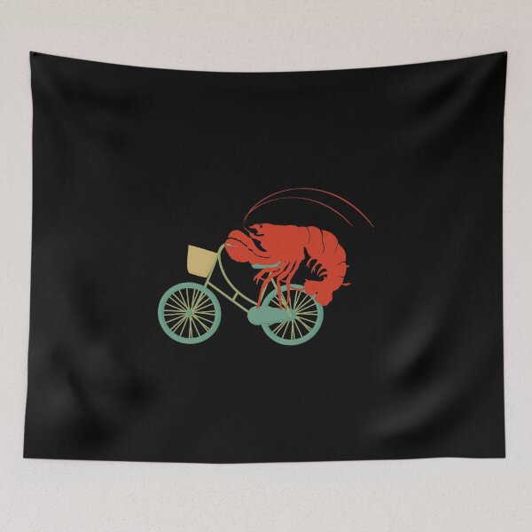 Artikelvorschau, Funny Lobster Product Riding a Bicycle Cyclist Gift Idea entworfen und verkauft von stuch75.