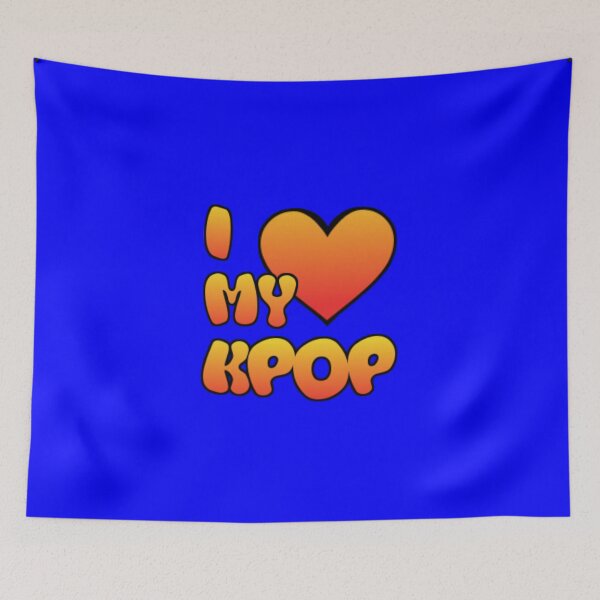 Item preview, I LOVE MY KPOP - BLUE designed and sold by Kpop Seoul Shop.