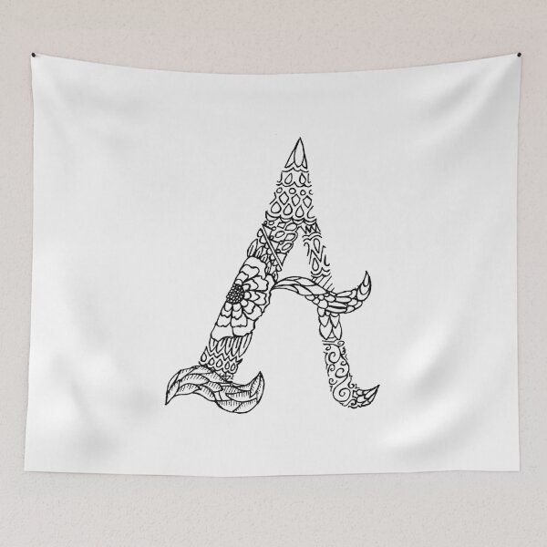Item preview, Patterned Letter A designed and sold by Alyssa Zeldenrust.