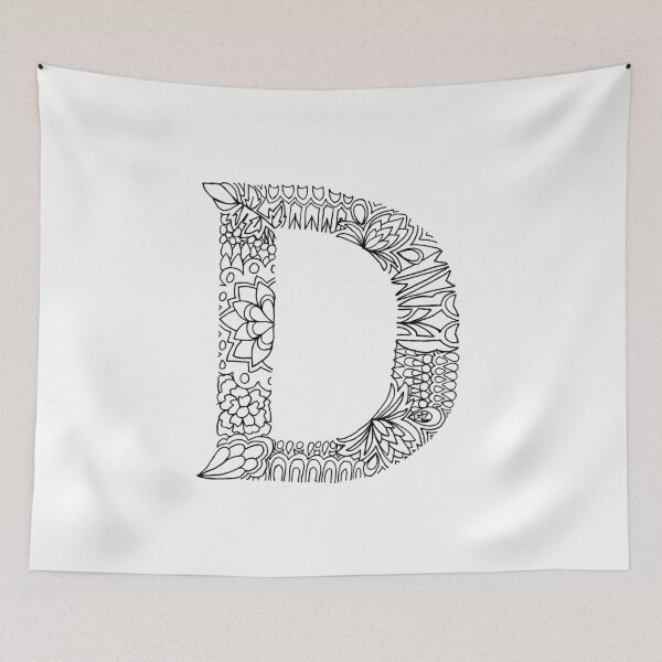 Item preview, Patterned Letter D designed and sold by Alyssa Zeldenrust.