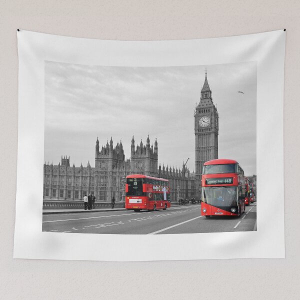 Item preview, Buses on Westminster Bridge  designed and sold by alza.