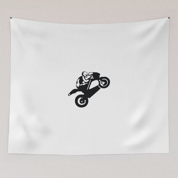 Item preview, biker  wheeling on superbike designed and sold by huggymauve.