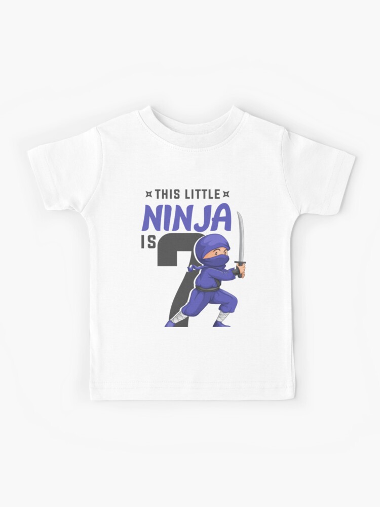 7th Birthday Ninja Kids T-Shirt