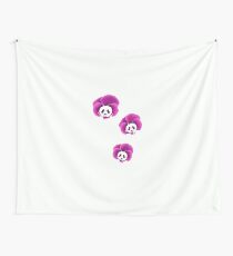 Panda Stiefmütterchen Wandbehang