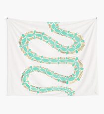 Mint & Gold Serpent Wall Tapestry