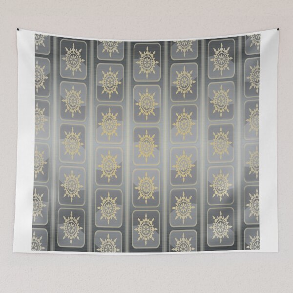 Item preview, Patterned Sun Damask designed and sold by Delights.