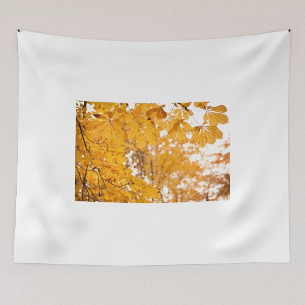 Item preview, chestnut autumn yellow leaves designed and sold by Arletta Cwalina.