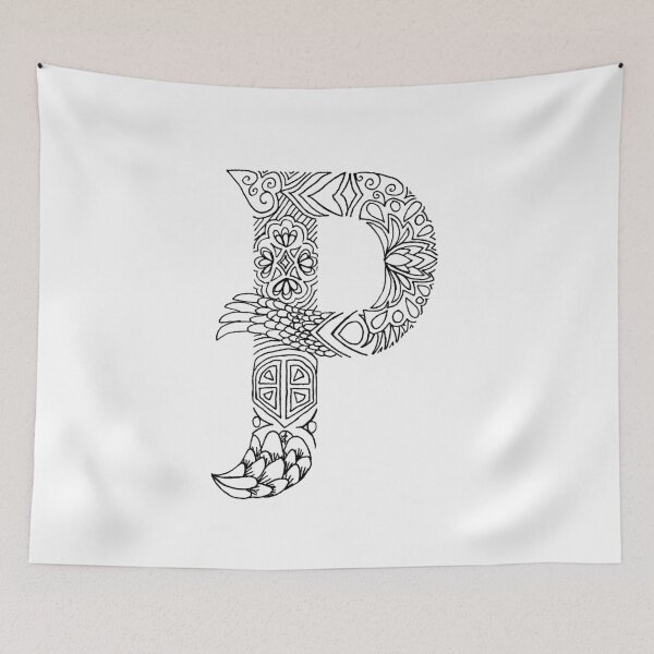 Item preview, Patterned Letter P designed and sold by Alyssa Zeldenrust.