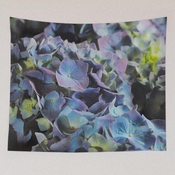 Item preview, Blue and Purple Hydrangea Group designed and sold by bloomingvine.