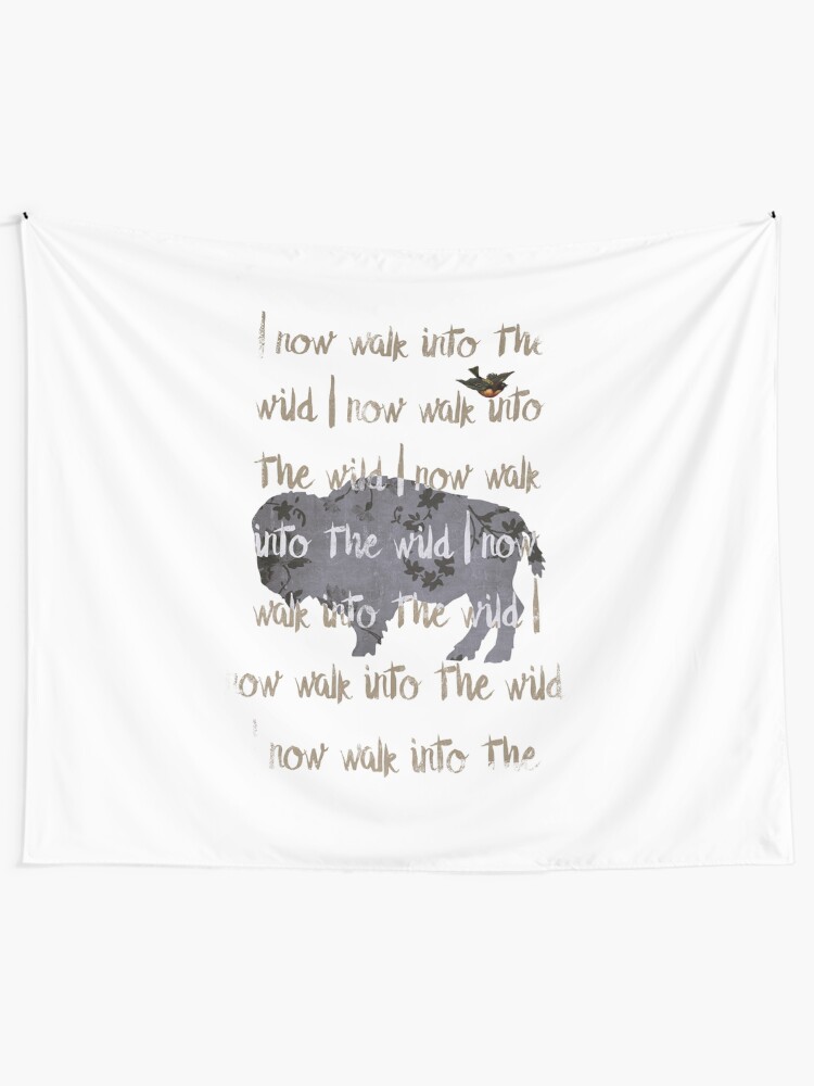 Alternate view of Walk into the wild Tapestry