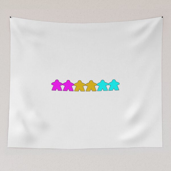 Item preview, Pansexual Pride (Minimal Meeple Edition) designed and sold by BasiliskOnline.