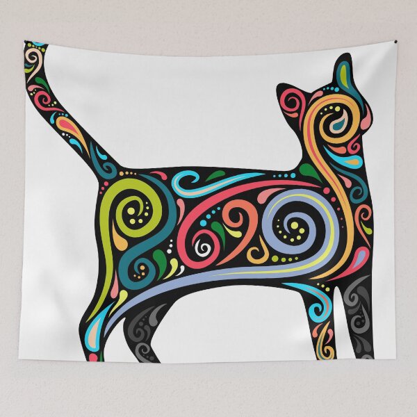 Item preview, Psychedelic Cat designed and sold by soulwhispherer.