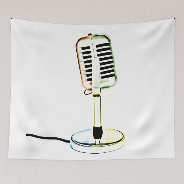 Item preview, Pop Art Retro Microphone designed and sold by peanutroaster.