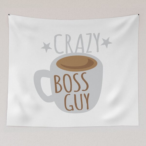 Item preview, Crazy Boss Guy with coffee cup designed and sold by jazzydevil.