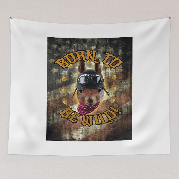 Item preview, Born To Be Wild - Fun Squirrel Print / Tshirt designed and sold by Very Peculiar.