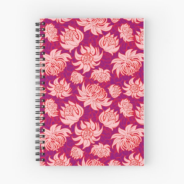 Item preview, Pattern with Telopea flowers on violet background designed and sold by Irina Ivanova.