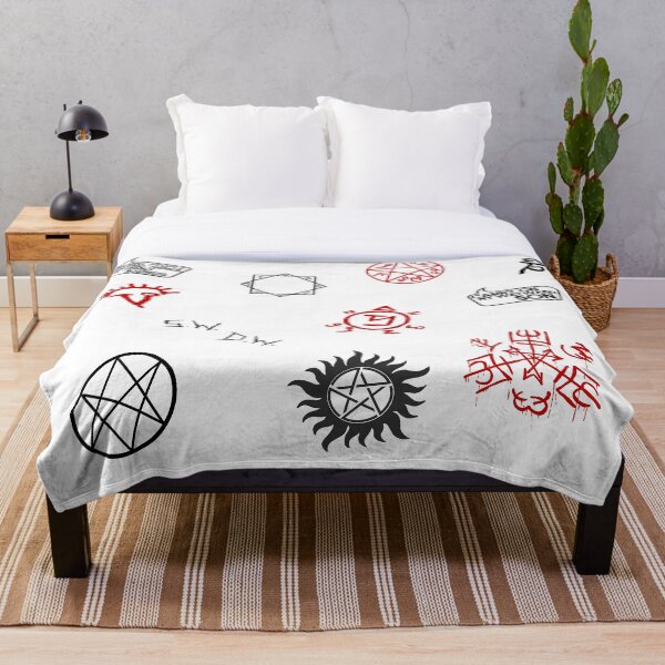 Übernatürliche Sigillen und Symbole Fleecedecke