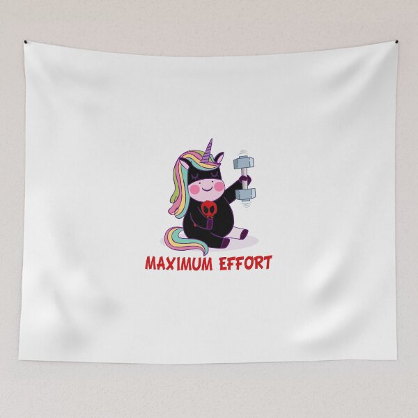 Item preview, product Fitness - Maximum Effort - Workout Gifts - Unicorn Theme Present designed and sold by stuch75.