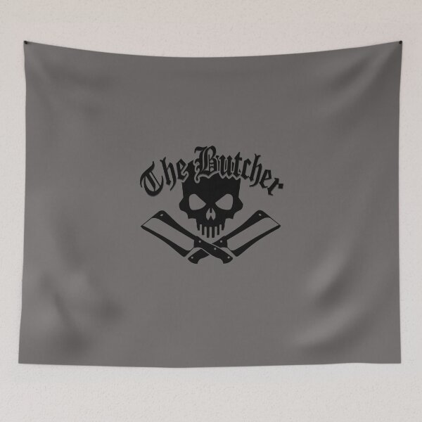 Item preview, Butcher Skull and Cleavers Black designed and sold by sdesiata.
