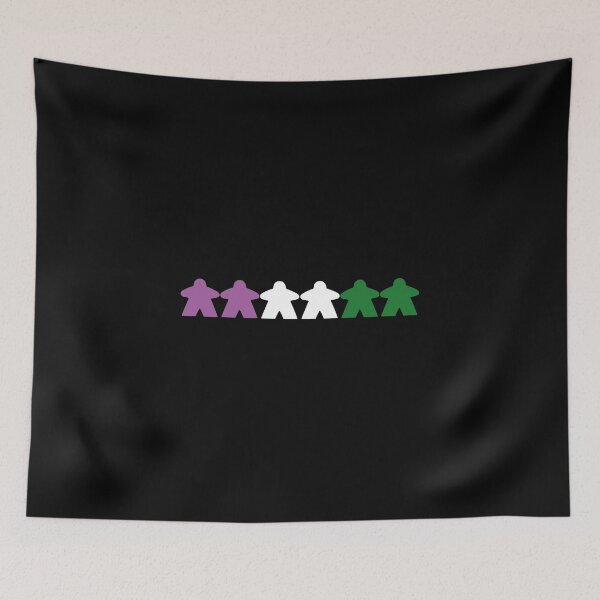 Item preview, Genderqueer Pride (Minimal Meeple Edition) designed and sold by BasiliskOnline.