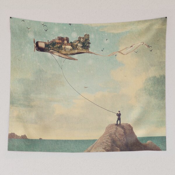 Item preview, City Kite Afternoon designed and sold by Paula Belle Flores.