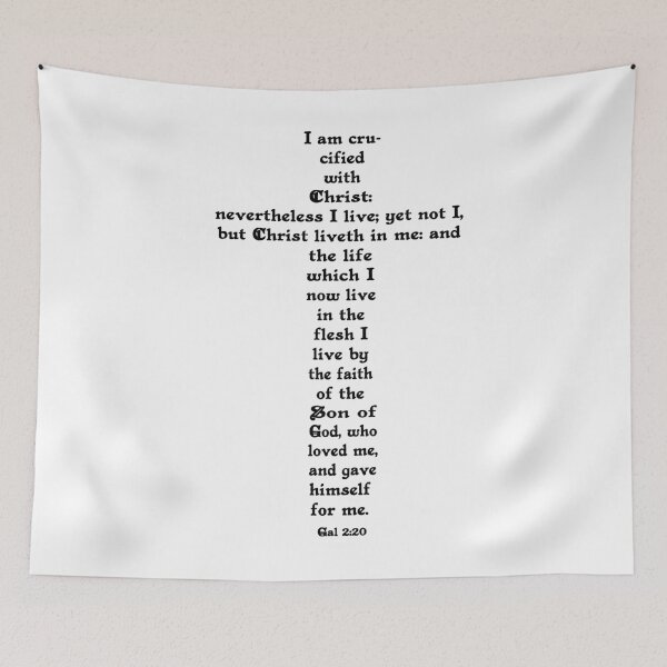 Item preview, GALATIANS 2:20 cross designed and sold by Calgacus.